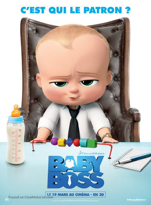 The Boss Baby (2017) French movie poster