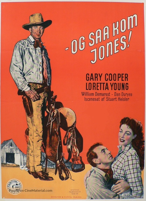 Along Came Jones - Danish Movie Poster