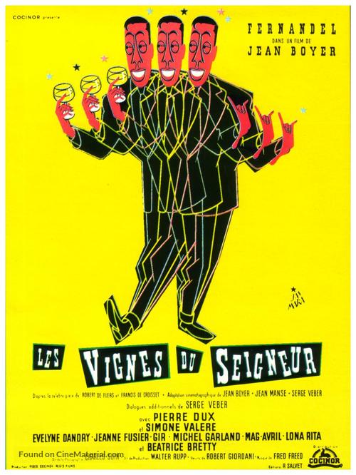 Les vignes du seigneur - French Movie Poster
