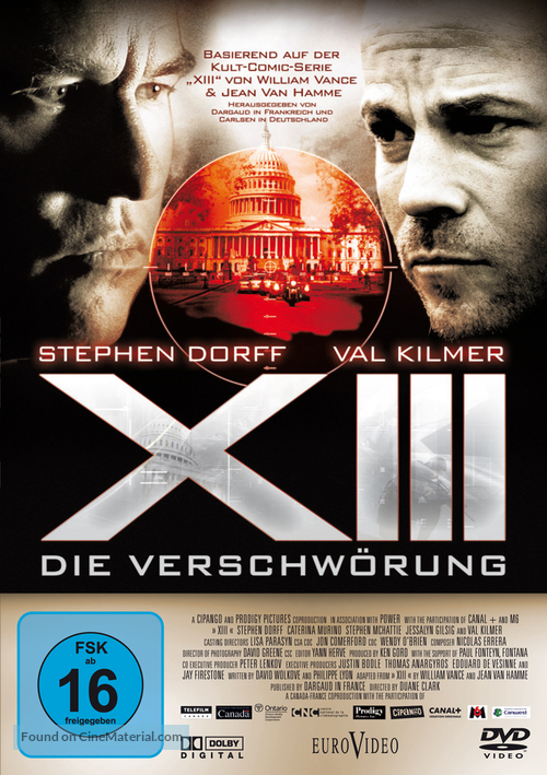 &quot;XIII&quot; - German DVD movie cover