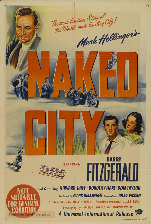 The Naked City - Australian Movie Poster
