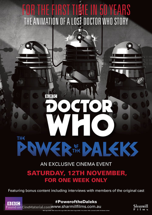 Doctor Who: The Power of the Daleks - Australian Movie Poster