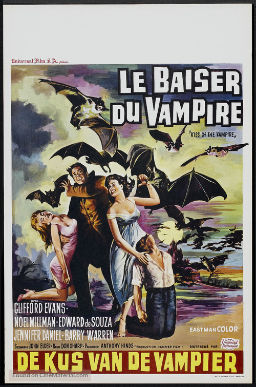 The Kiss of the Vampire - Belgian Movie Poster