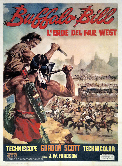 Buffalo Bill, l&#039;eroe del far west - Italian Movie Poster