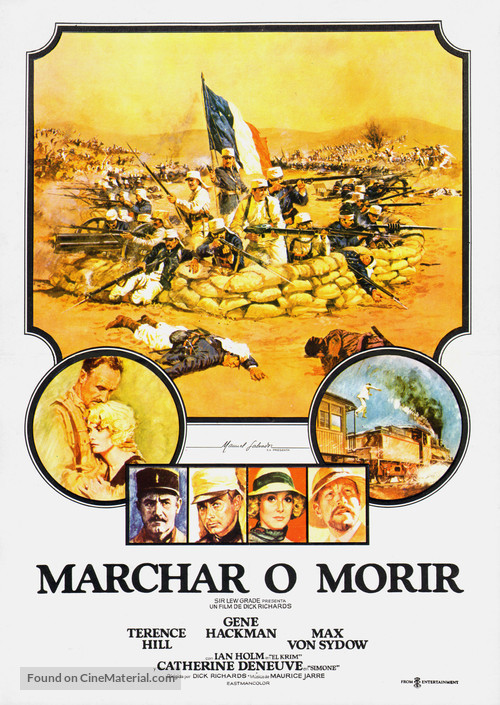 March or Die - Spanish Movie Poster