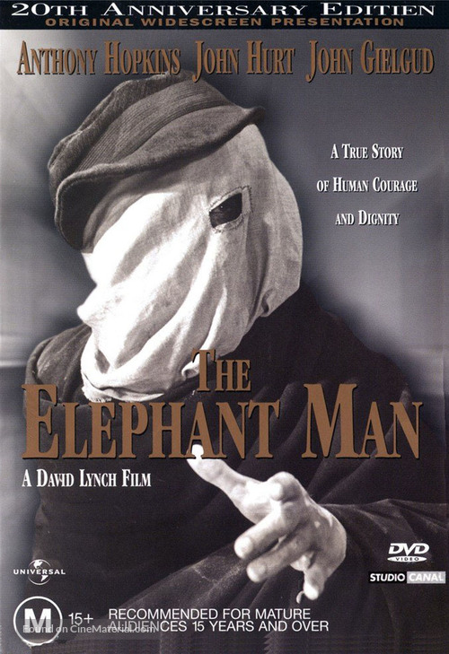 The Elephant Man - Australian DVD movie cover