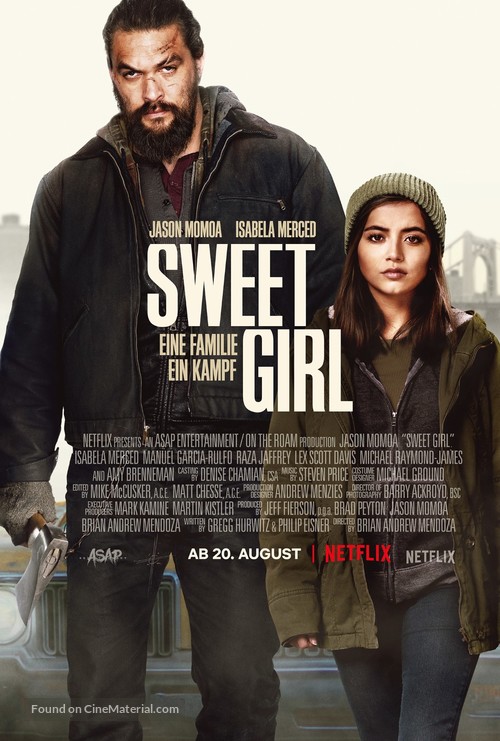 Sweet Girl - German Movie Poster