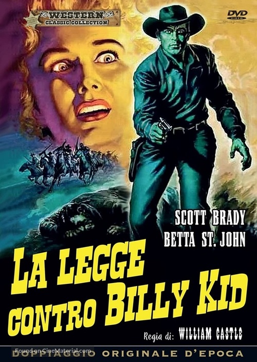 The Law vs. Billy the Kid - Italian DVD movie cover