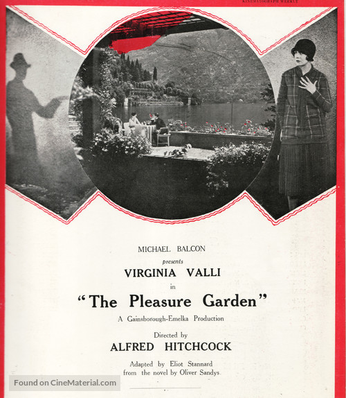 The Pleasure Garden - Movie Poster
