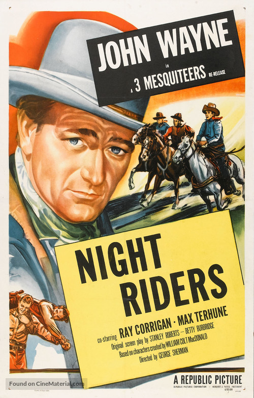 The Night Riders - Re-release movie poster