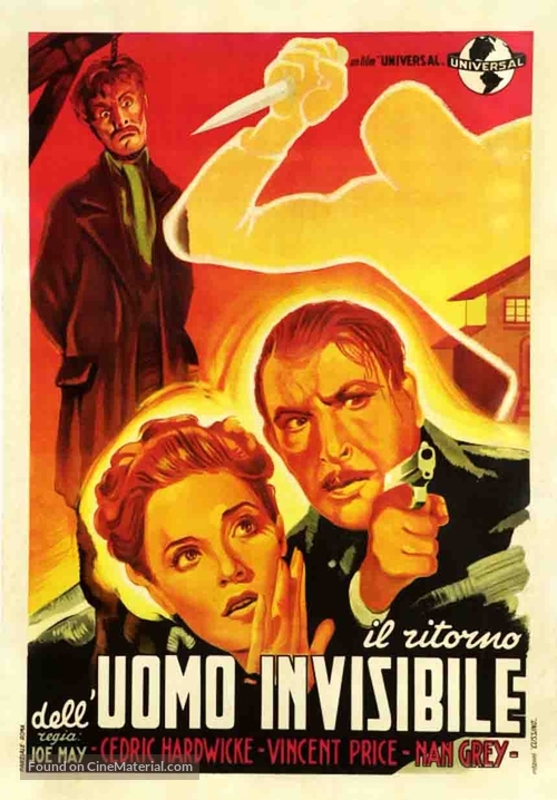 The Invisible Man Returns - Italian Movie Poster