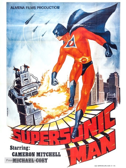 Supersonic Man - French Movie Poster