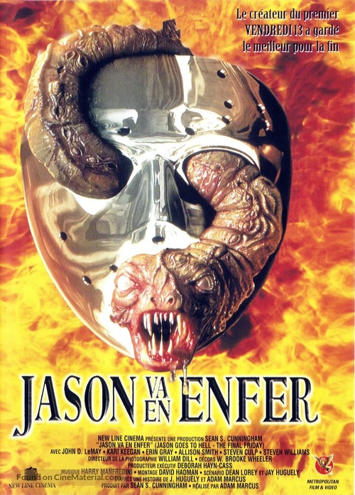 Jason Goes to Hell: The Final Friday - French DVD movie cover