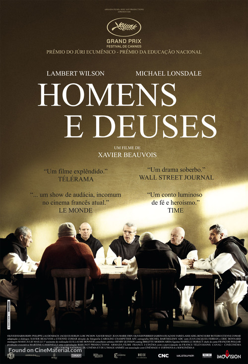 Des hommes et des dieux - Brazilian Movie Poster