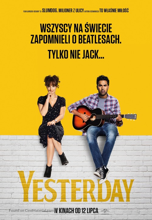 Yesterday - Polish Movie Poster