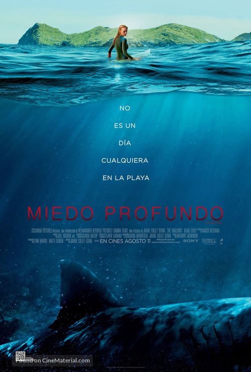 The Shallows - Mexican Movie Poster