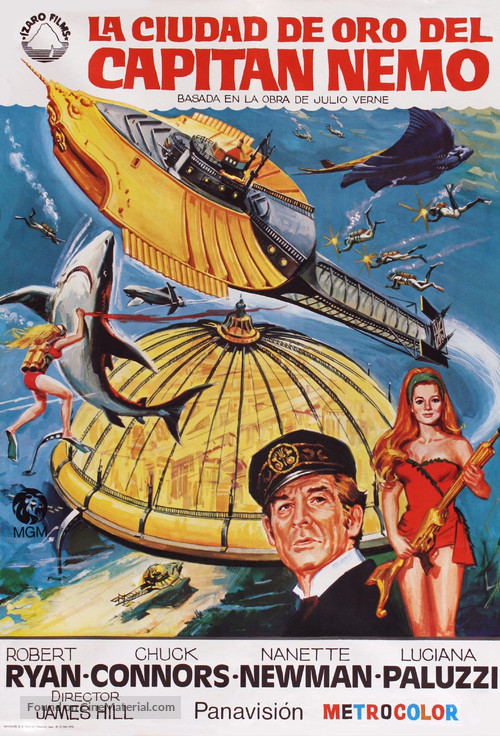 Captain Nemo and the Underwater City - Spanish Movie Poster