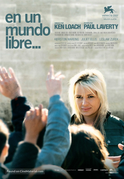 It&#039;s a Free World... - Spanish Movie Poster