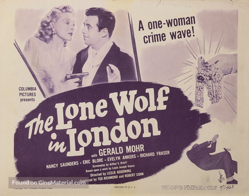 The Lone Wolf in London - Movie Poster