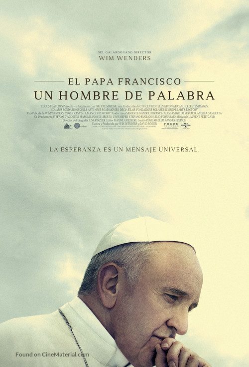 Pope Francis: A Man of His Word - Spanish Movie Poster