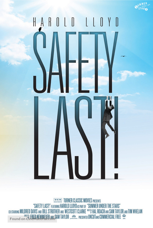 Safety Last! - Re-release movie poster