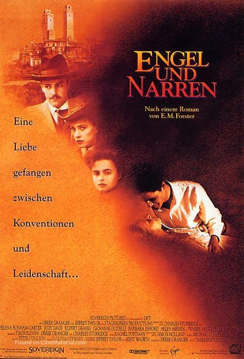 Where Angels Fear to Tread - German Movie Poster