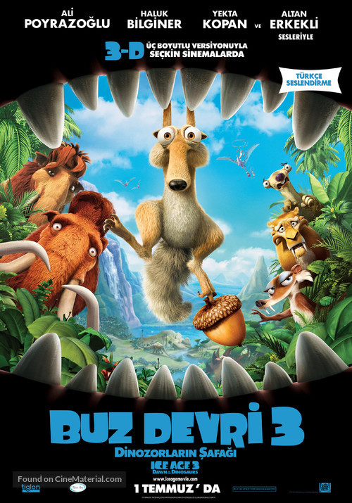 Ice Age: Dawn of the Dinosaurs - Turkish Movie Poster