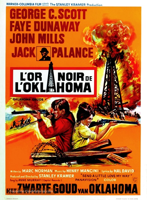 Oklahoma Crude - Belgian Movie Poster