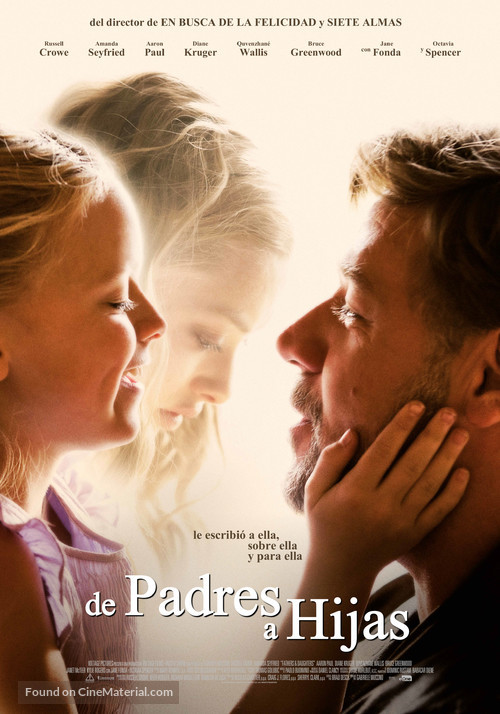Fathers and Daughters - Spanish Movie Poster