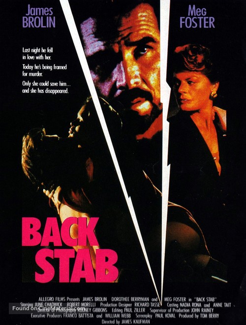 Back Stab - Canadian Movie Poster