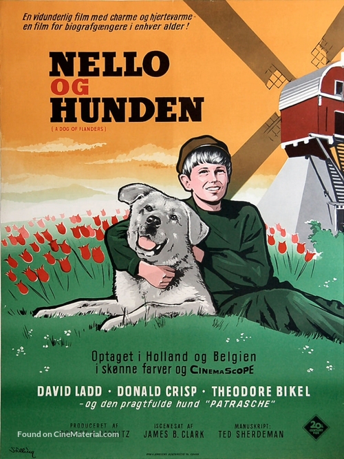 A Dog of Flanders - Danish Movie Poster