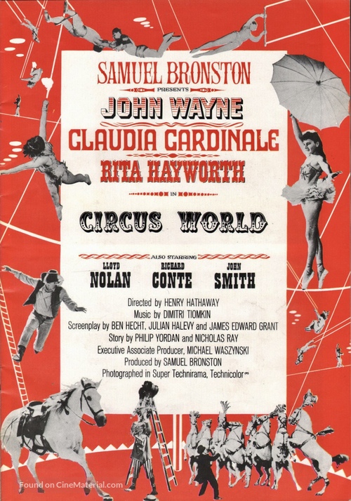 Circus World - Japanese Movie Poster