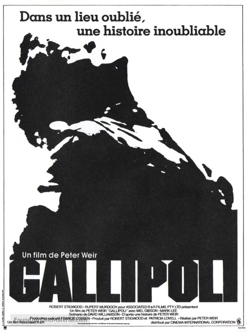 Gallipoli - French Movie Poster