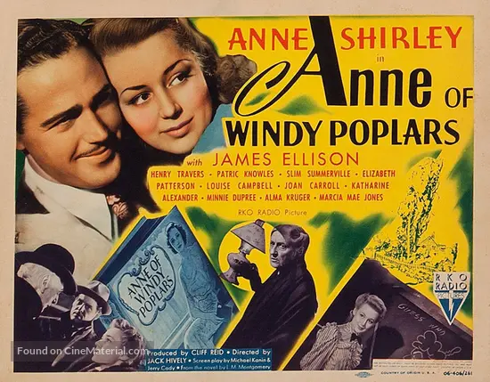 Anne Of Windy Poplars 1940 Movie Poster Anne Of Windy Poplars 1940 Movie Poster