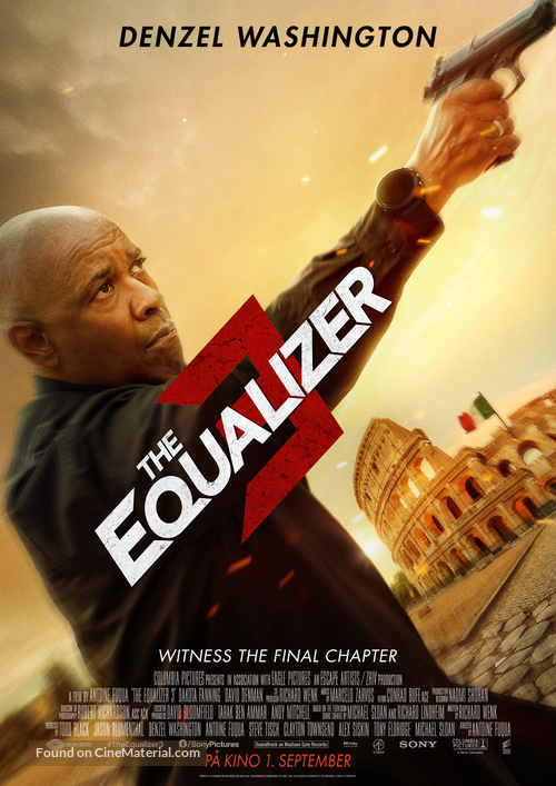 The Equalizer 3 - Norwegian Movie Poster