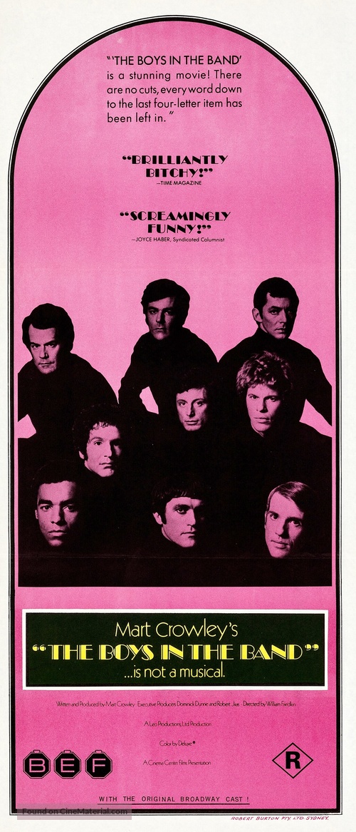 The Boys in the Band - Australian Movie Poster