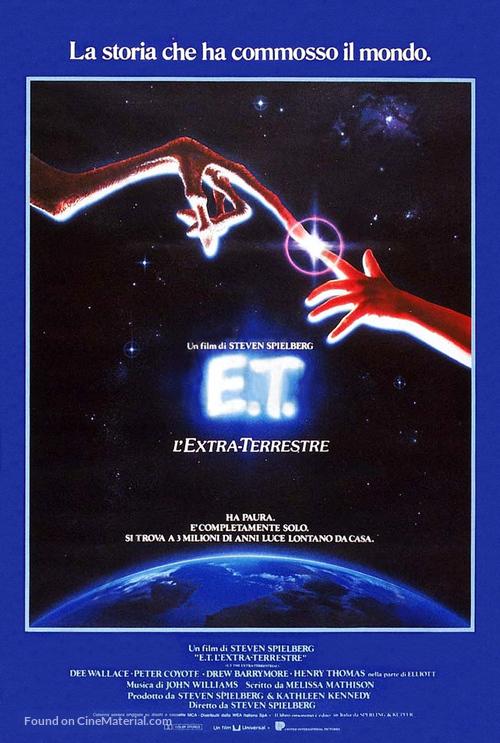 E.T. The Extra-Terrestrial - Italian Theatrical movie poster
