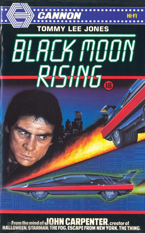 Black Moon Rising - British VHS movie cover