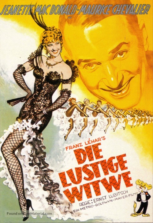 The Merry Widow - German Movie Poster