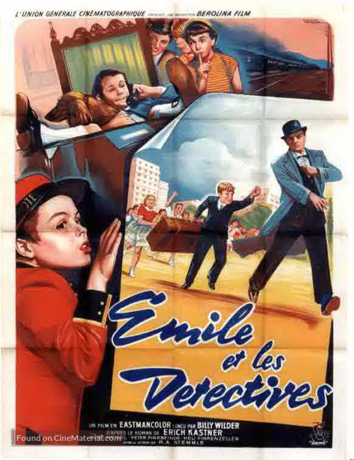 Emil und die Detektive - French Movie Poster