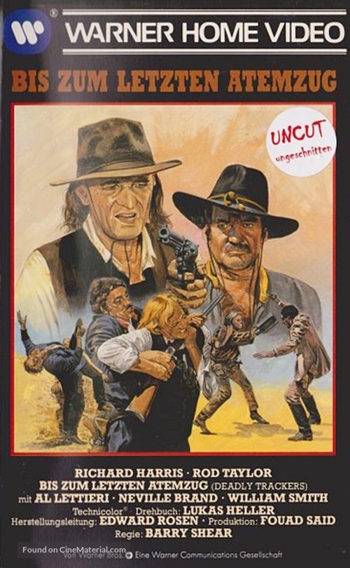 The Deadly Trackers - German VHS movie cover