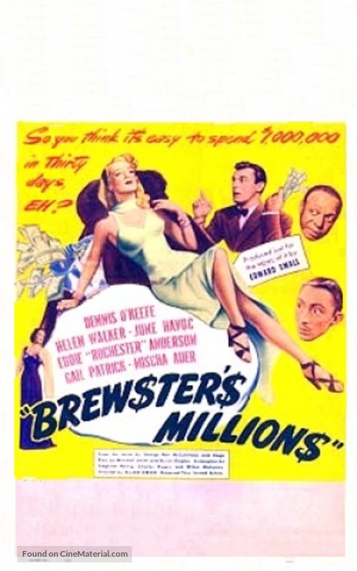 Brewster&#039;s Millions - Movie Poster