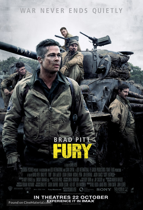 Fury - Singaporean Movie Poster