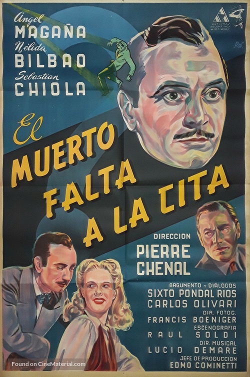 El muerto falta a la cita - Argentinian Movie Poster