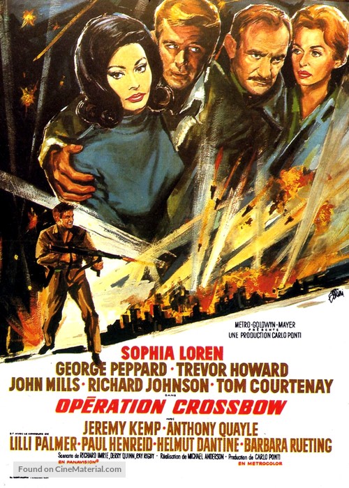 Operation Crossbow - French Movie Poster