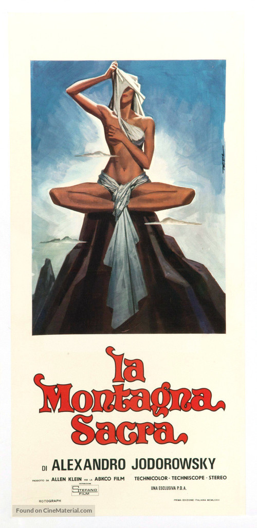 La monta&ntilde;a sagrada - Italian Movie Poster