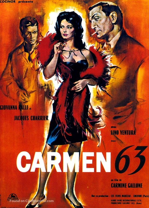Carmen di Trastevere - French Movie Poster