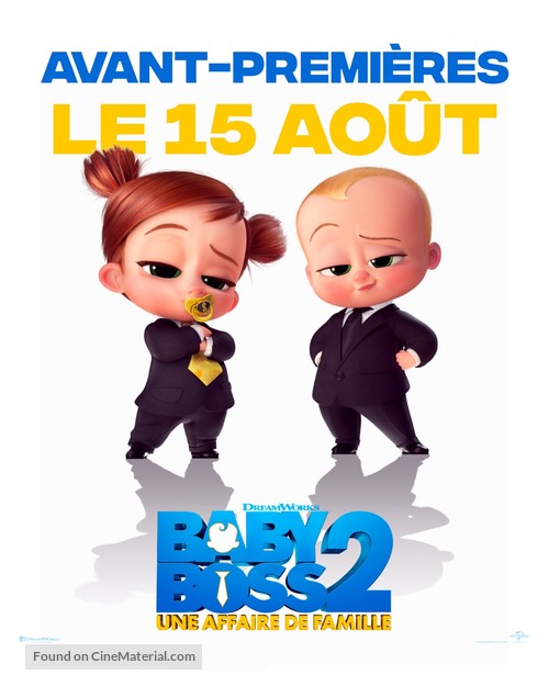 The Boss Baby: Family Business - French Movie Poster