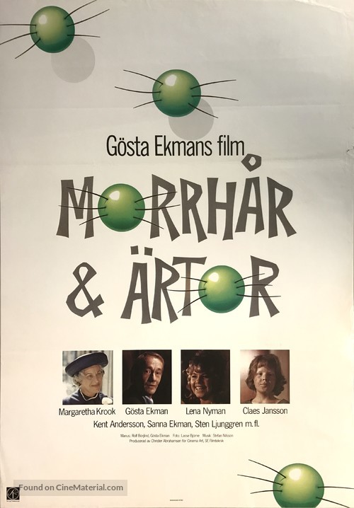 Morrh&aring;r &amp; &auml;rtor - Swedish Movie Poster