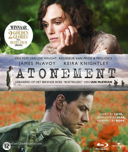 Atonement - Dutch Blu-Ray movie cover